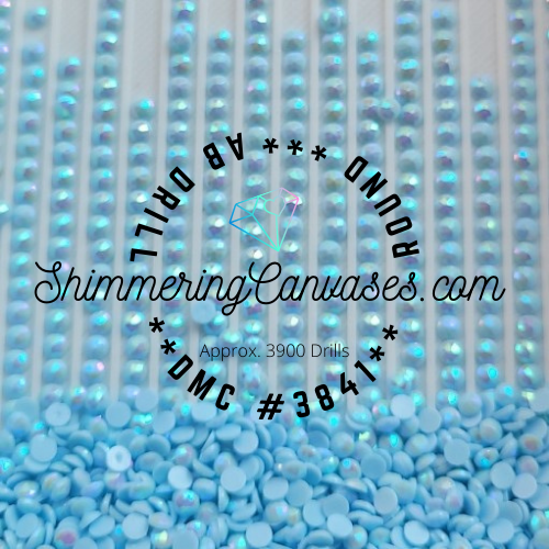 Round AB DMC #3841-Baby Blue, Pale