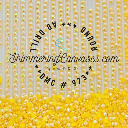 Round AB DMC #973- Canary, Bright