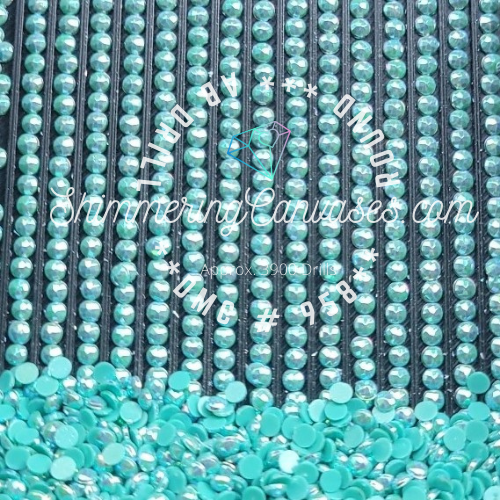 Round AB DMC #958- Sea Green, Dark
