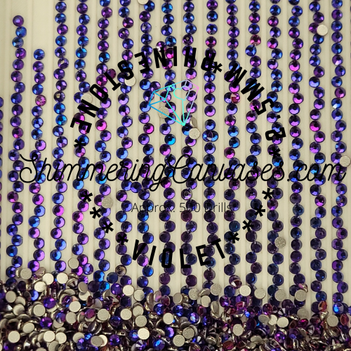 2.5mm Violet Vitrail (Square)