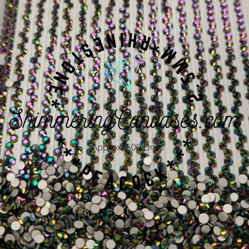 2.5mm Peacock Feather (Square)