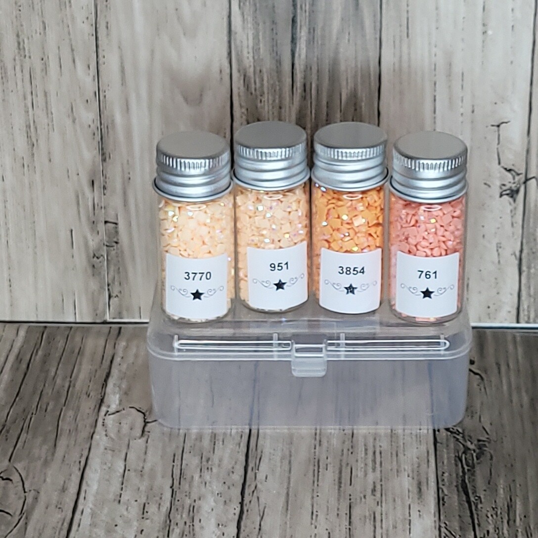 Square AB Sample Set Coral