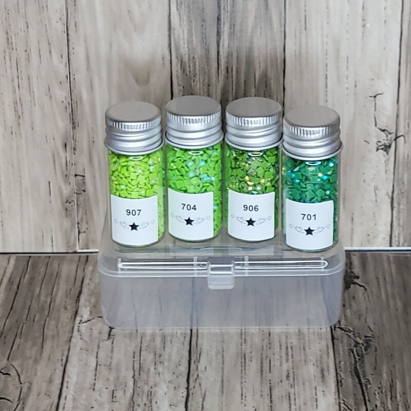 Square AB Sample Set Green