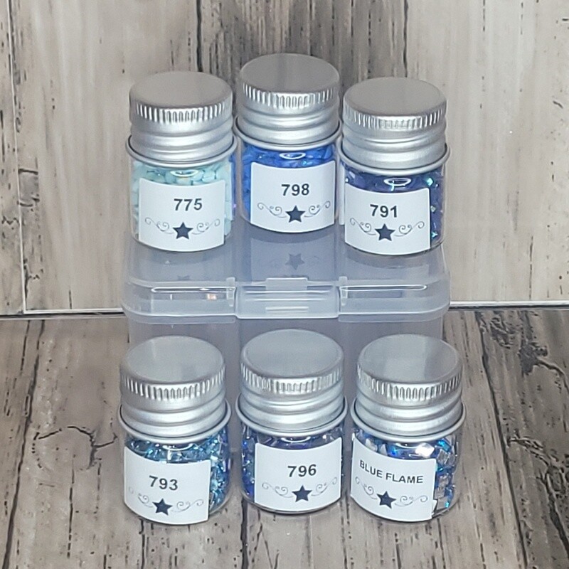 Small Square Sample Blue