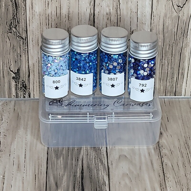 Round Sample Set Blue