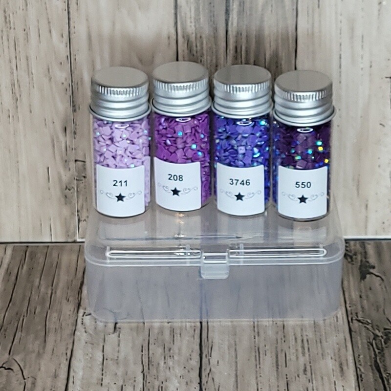 Square AB Sample Set Purple