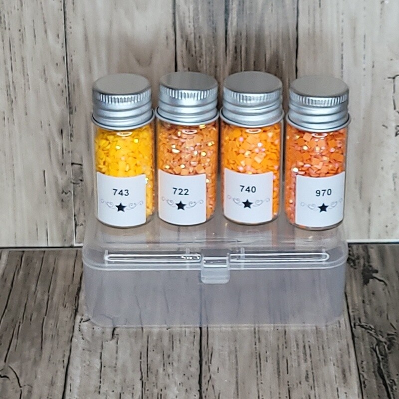 Square AB Sample Set Orange