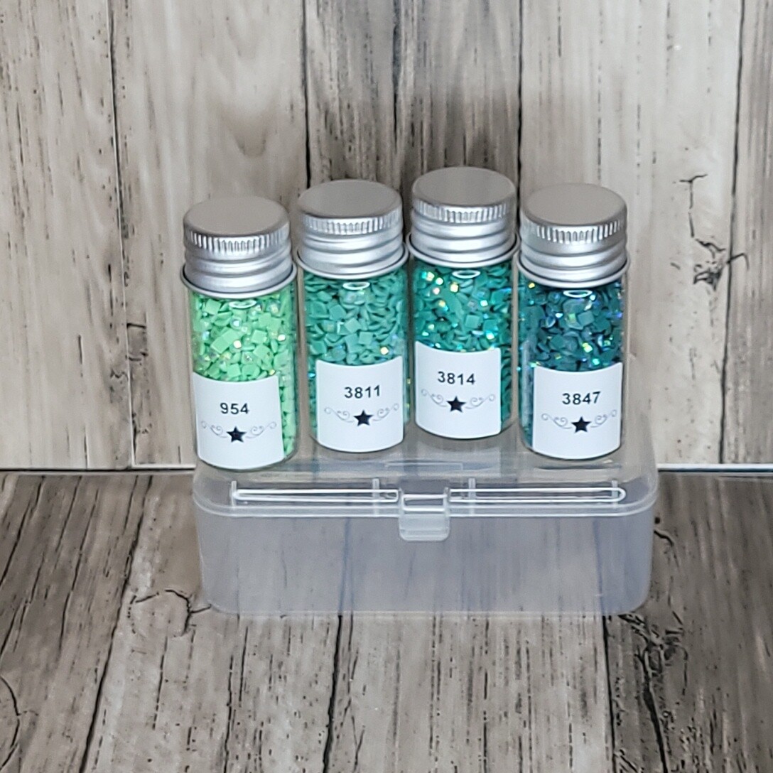 Square AB Sample Set Teal