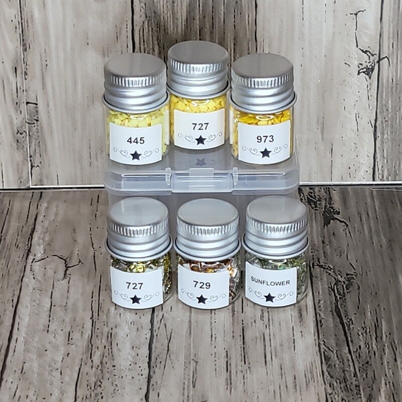 Small Square Sample Set Yellow