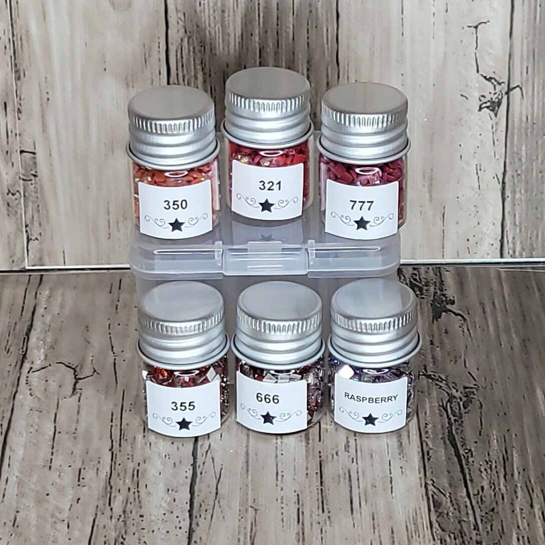 Small Square Sample Set Red