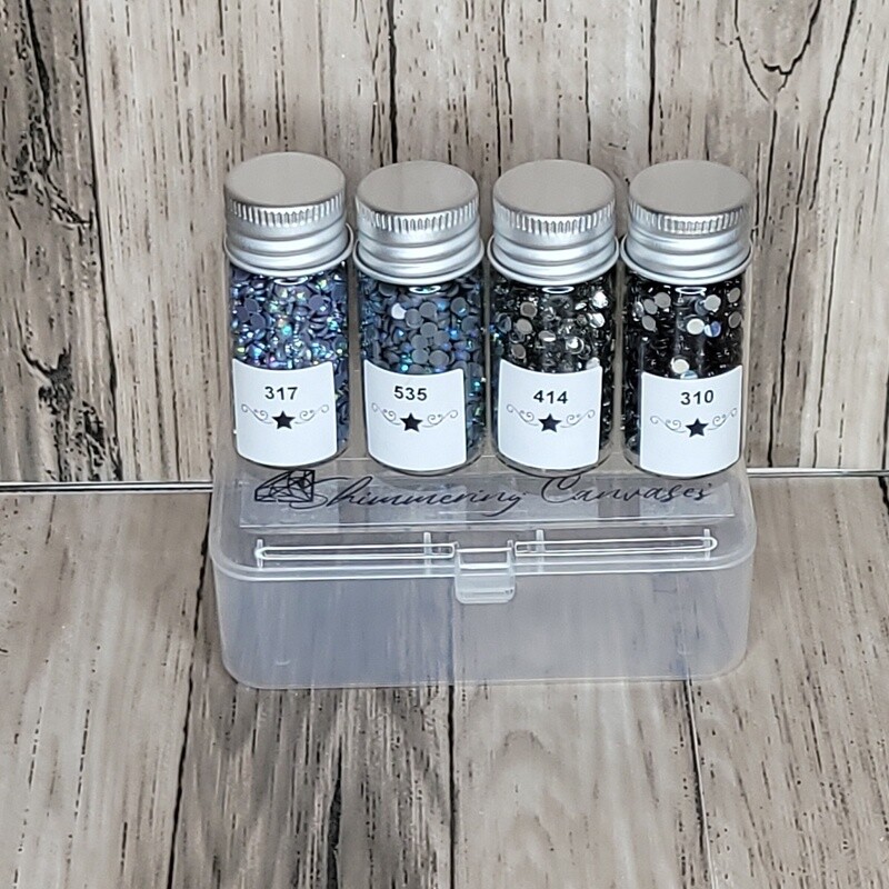 Round Sample Set Grey