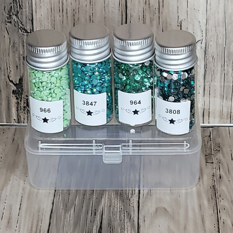 Round Sample Set Teal