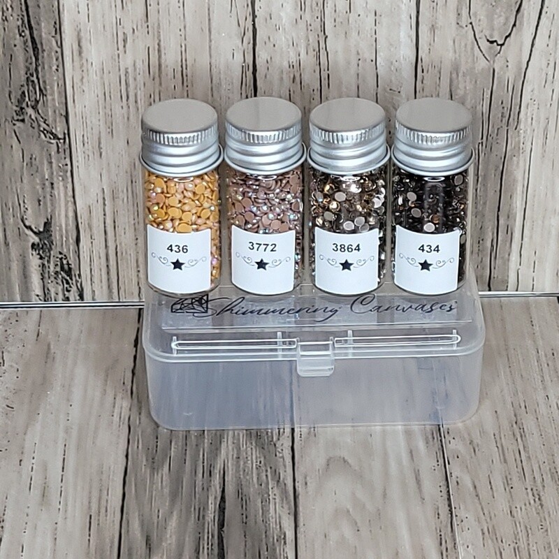 Round Sample Set Brown