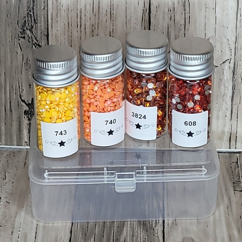Round Sample Set Orange