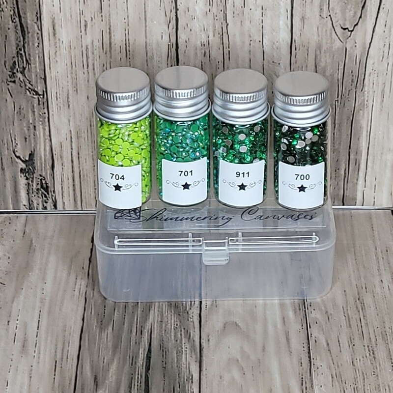 Round Sample Set Green