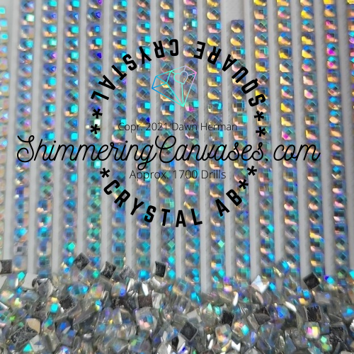 Square Crystal Set #8 (5 Colors)