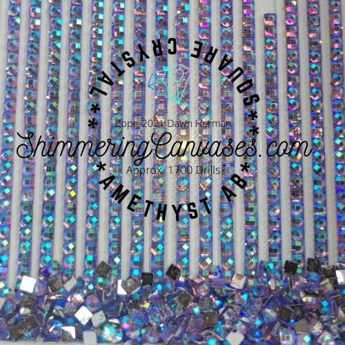 Square Crystal Set #6 (5 Colors)