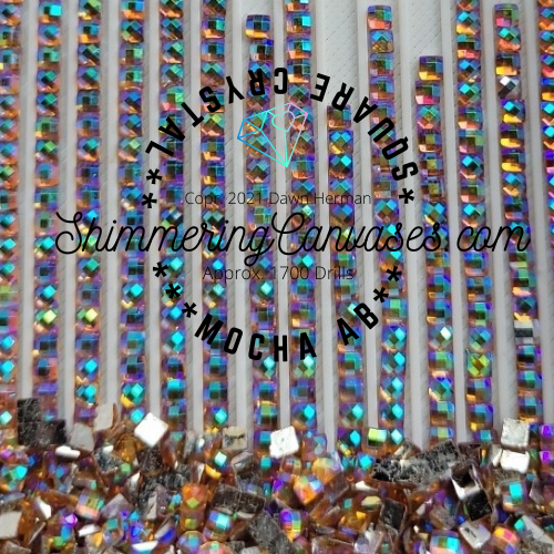 Square Crystal Set #8 (5 Colors)
