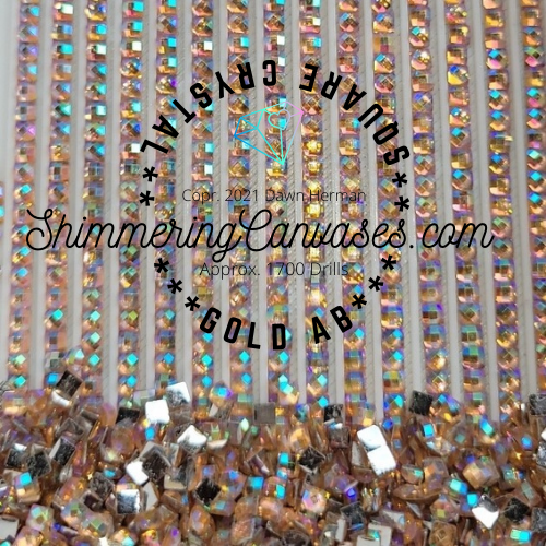 Square Crystal Set #8 (5 Colors)