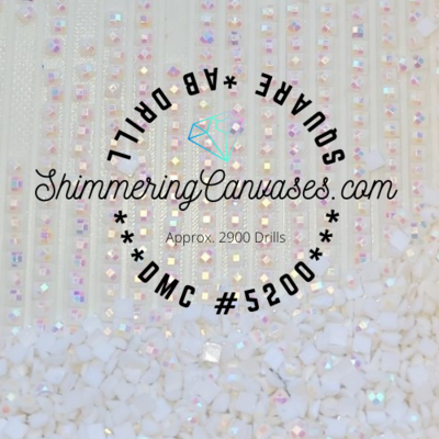 Square AB Drills DMC #5200- White