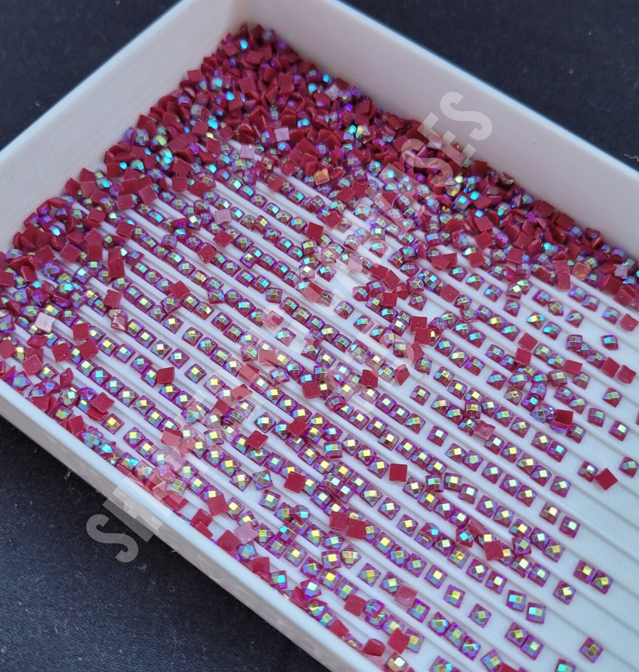 Square AB Drills DMC #815- Garnet, Medium