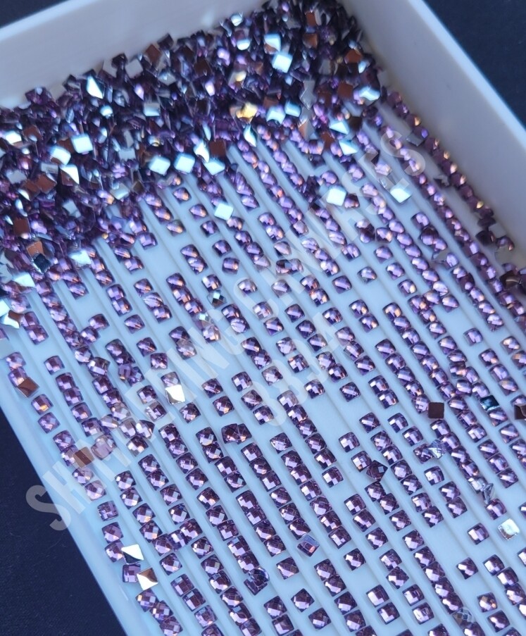 Square Crystal DMC #3834- Grape Dark