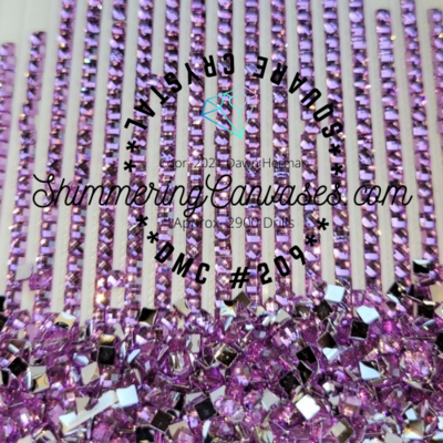 Square Crystal DMC #209-Lavender Dark