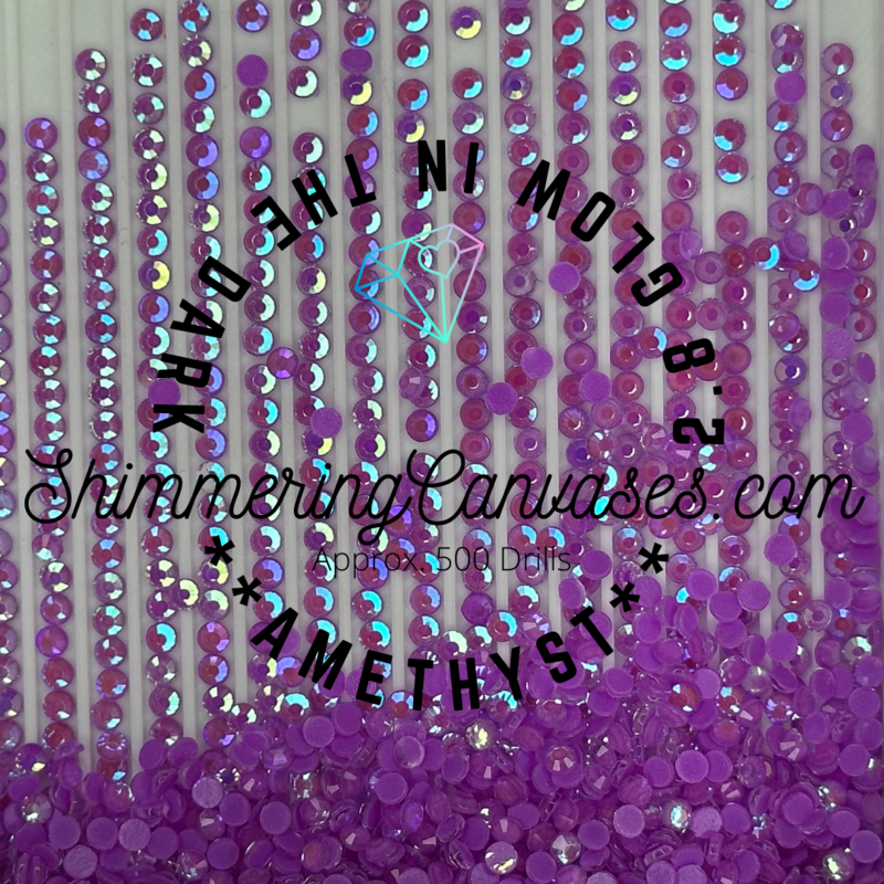 2.8mm Glow in the Dark Amethyst (Round)