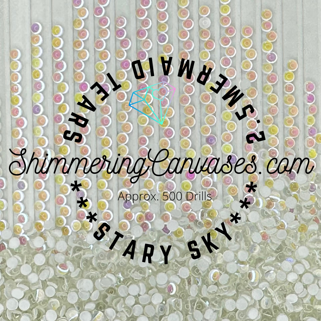 2.5mm Mermaid Tears Stary Sky (Square)