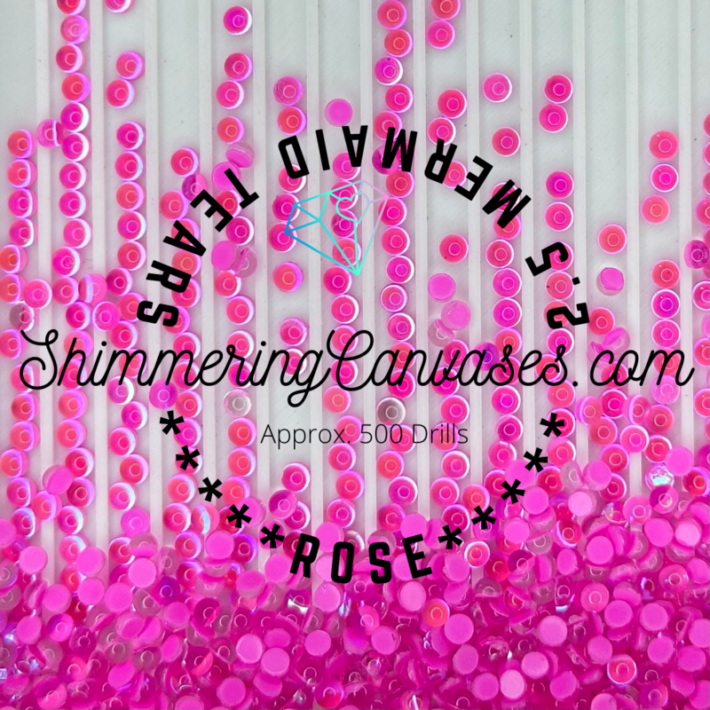 2.5mm Mermaid Tears Rose (Square)