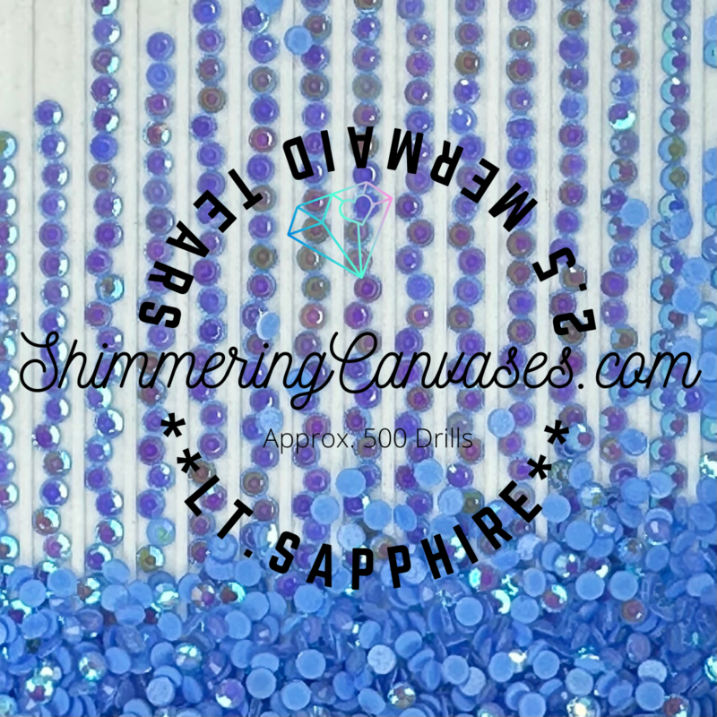 2.5mm Mermaid Tears Sapphire (Square)