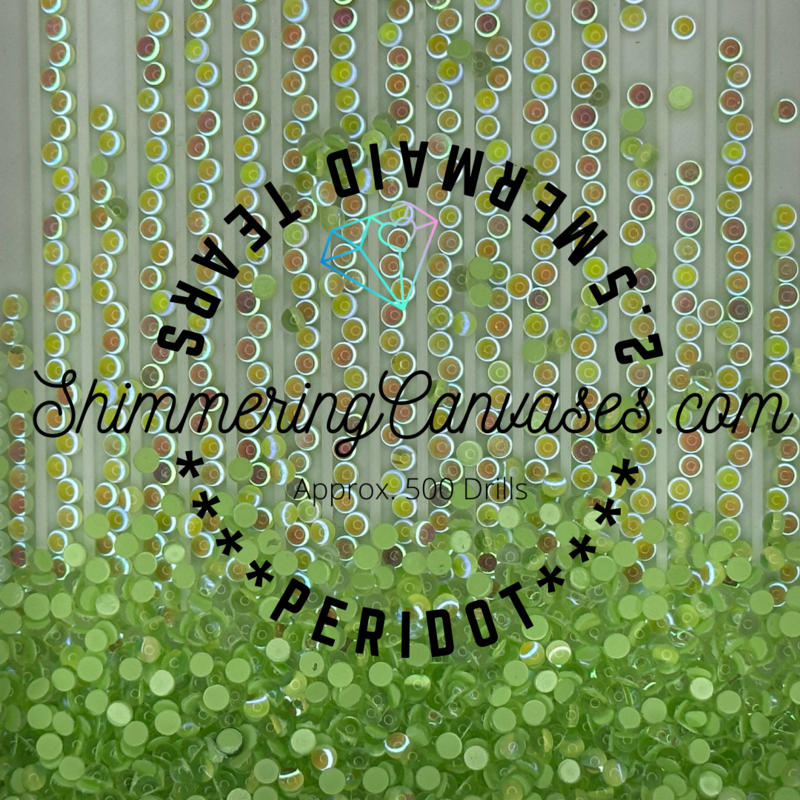 2.5mm Mermaid Tears Peridot (Square)