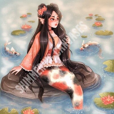 Asuka-Asian Mermaid by Nimeryart