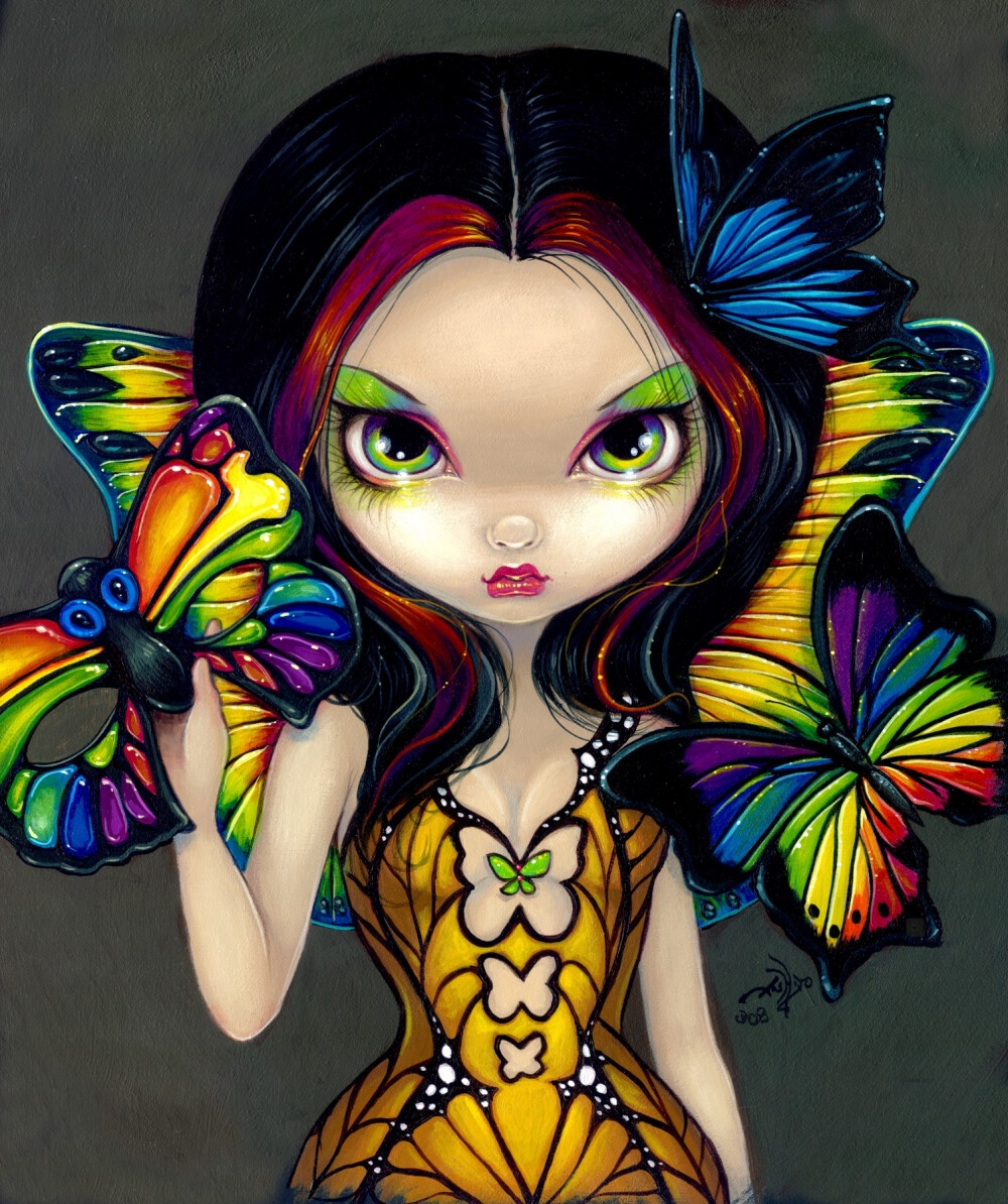 Fairy with a Butterfly by Jasmine Becket Griffith