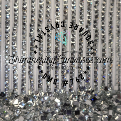 Square Crystal DMC #762 Pearl Grey, Very Light