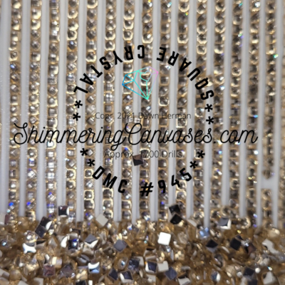 Square Crystal DMC #945 Tawney, Medium