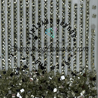 Square Crystal DMC #746 Off White