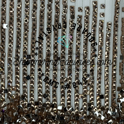 Square Crystal DMC #842 Beige Brown, Very Light