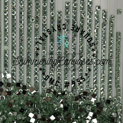 Square Crystal DMC #955 Nile Green, Light