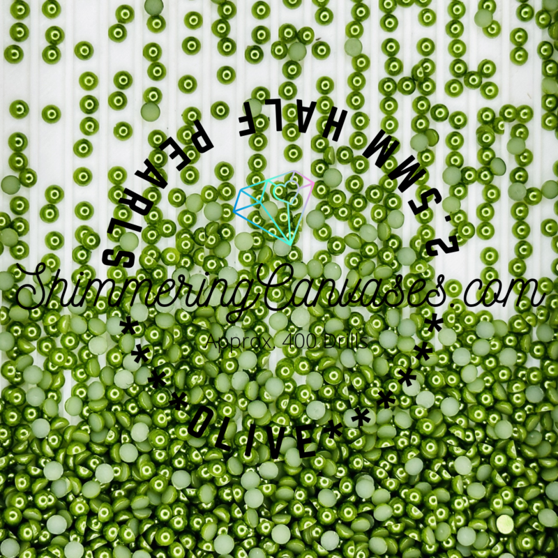 Olive 2.5mm Half Pearls (For Square Painting