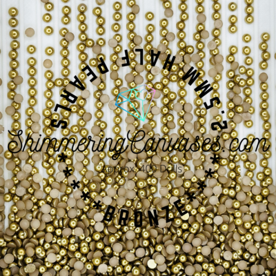 Bronze 2.5mm Half Pearls (For Square Painting