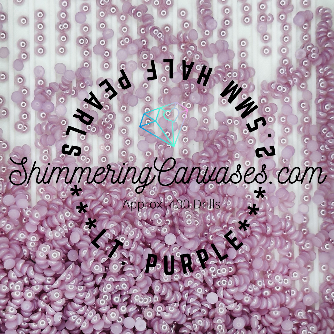 Light Purple 2.5mm Half Pearls (For Square Painting