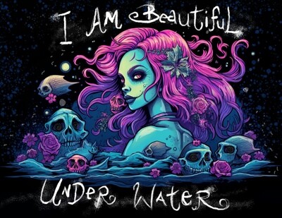 I am beautiful underwater by Emi Boz