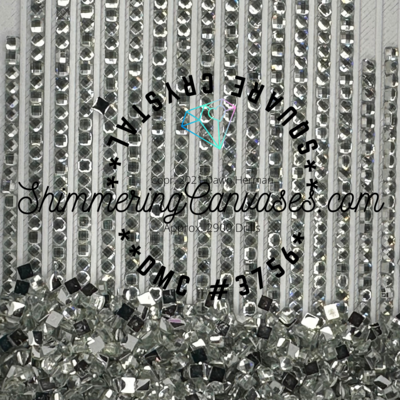 Square Crystal DMC #3756 Baby Blue, Ultra