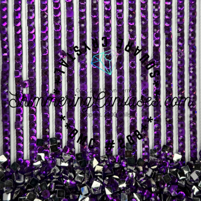 Square Crystal DMC #208- Lavender, Very Dark
