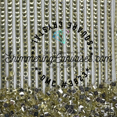 Square Crystal DMC #3823 Yellow, Ultra PAle