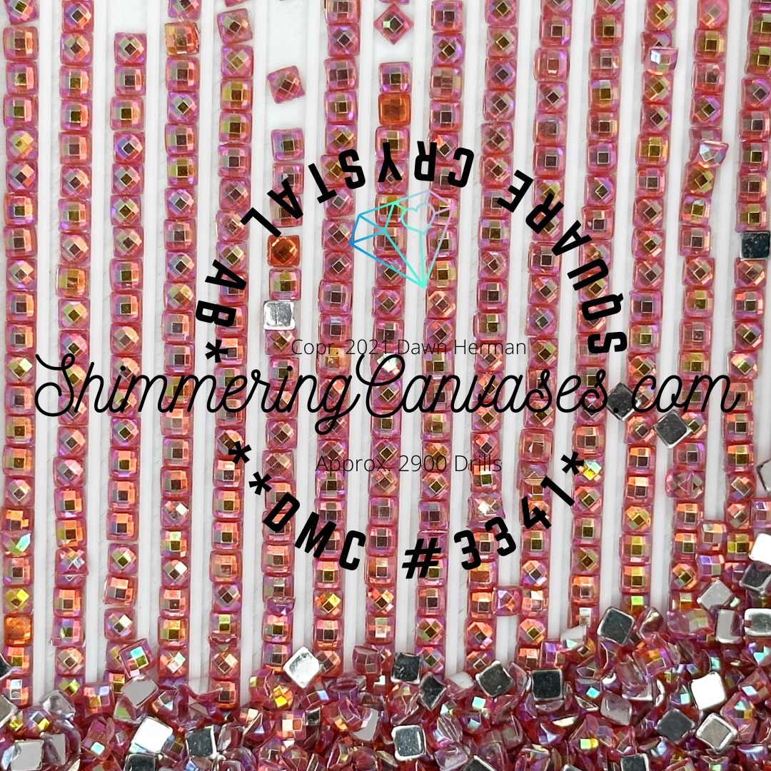 Square Crystal Set #18 (6 AB Colors)