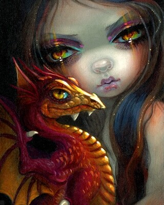 Golden Eyed Dragonling by Jasmine Beckett Griffith****pre order***