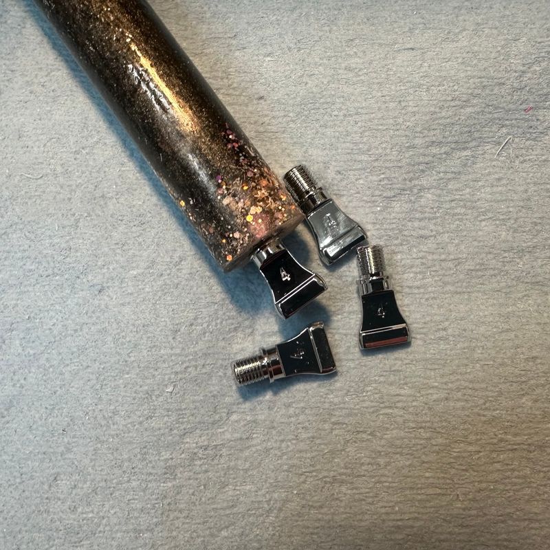 Screw in DP Pen tip Silver 4 Placer