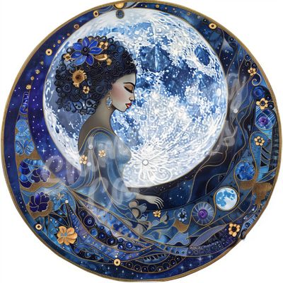 Blue Moon Goddess by Shelly Heck